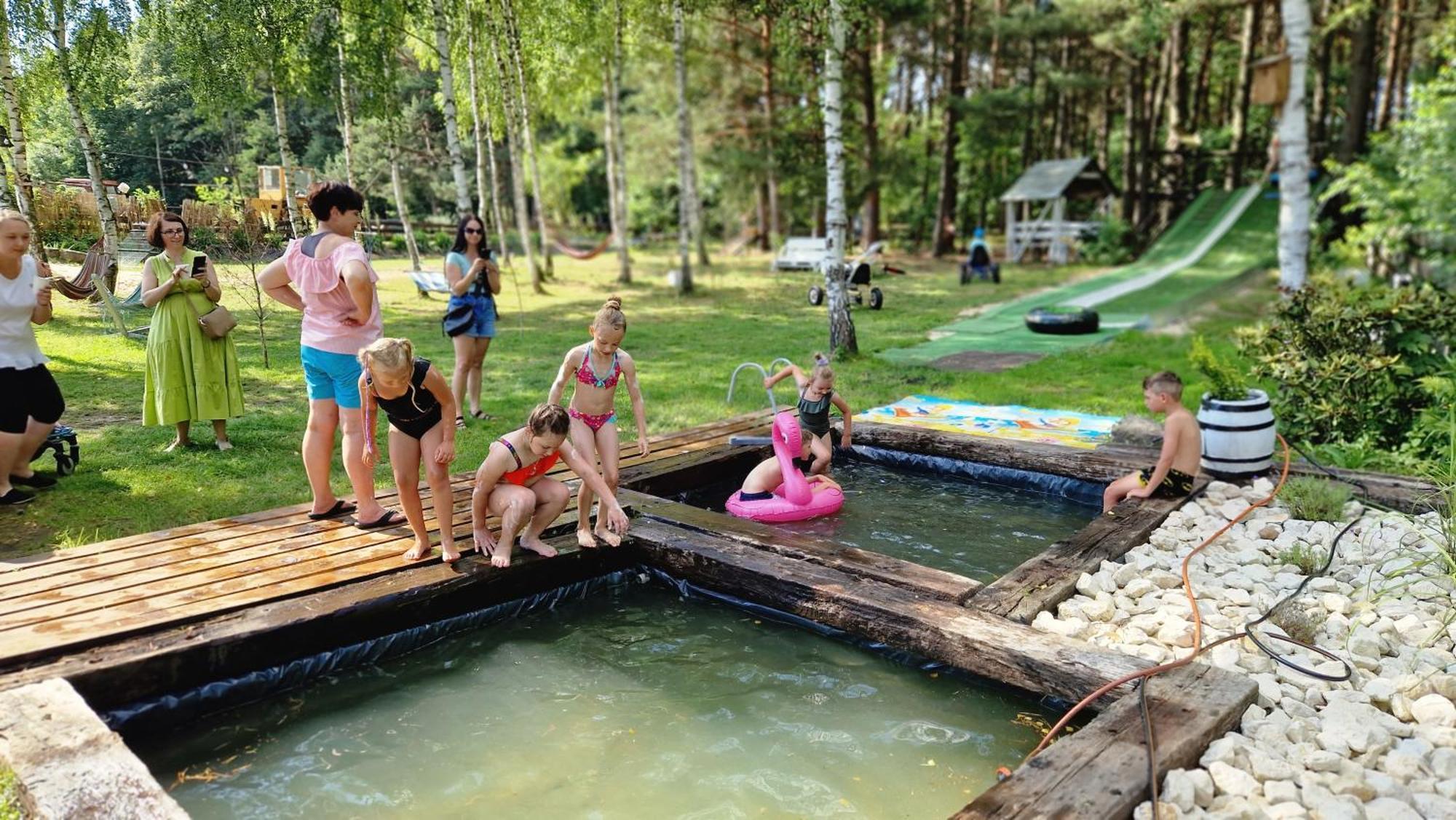 Vip Village Las Woda Rower - Podgrzewany Basen, Balia, Sauna Miedzierza 外观 照片