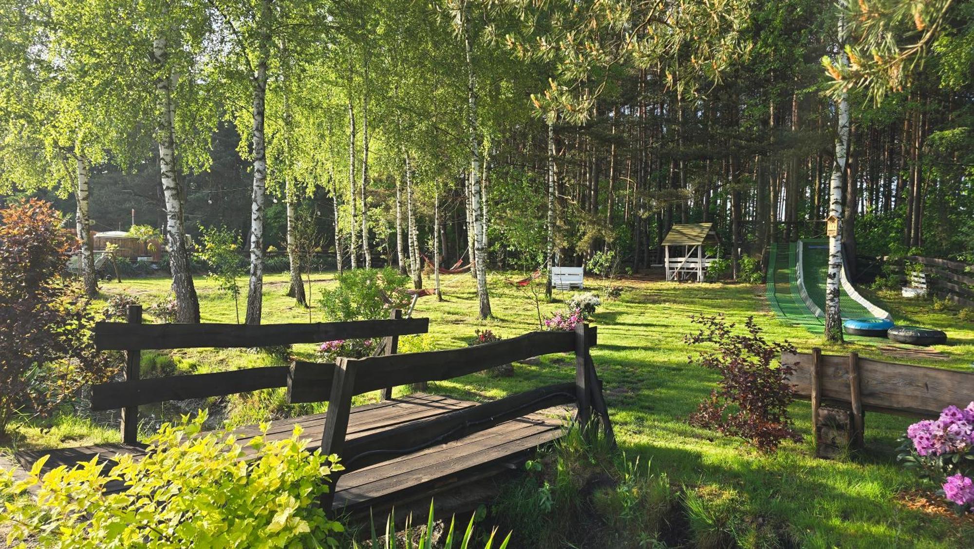 Vip Village Las Woda Rower - Podgrzewany Basen, Balia, Sauna Miedzierza 外观 照片