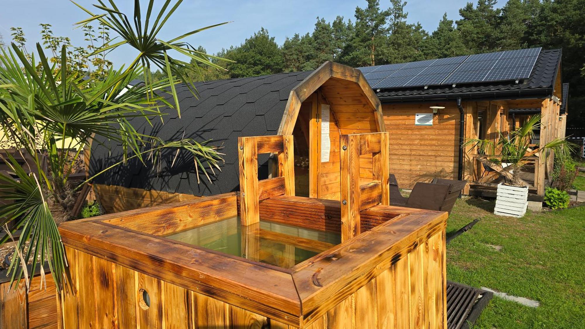 Vip Village Las Woda Rower - Podgrzewany Basen, Balia, Sauna Miedzierza 外观 照片