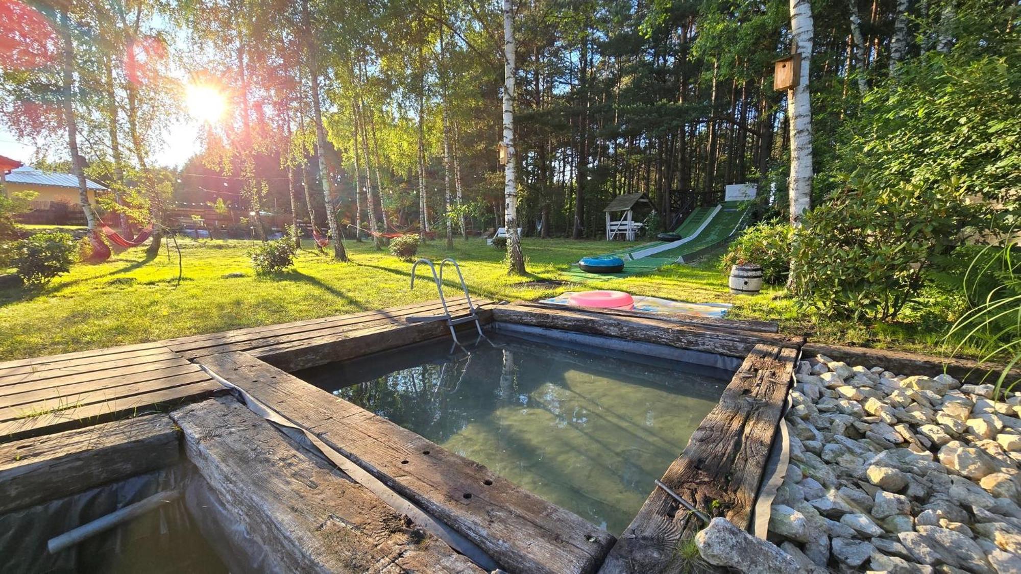 Vip Village Las Woda Rower - Podgrzewany Basen, Balia, Sauna Miedzierza 外观 照片